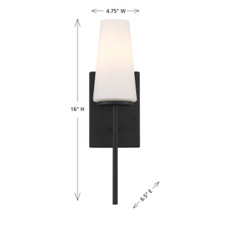 One Light Wall Sconce (M90115MBK)