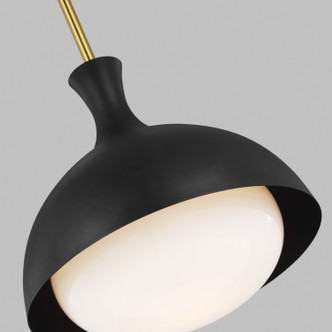 Lucerne One Light Pendant (AEP1021BBSMBK)