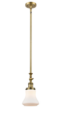 manufacturer_finish:Brushed Brass|manufacturer_glass:Matte White Bellmont|light_output:220.00lm|color_temperature:2200K|cri:99