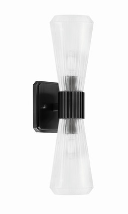 Toltec Lighting - 4820-MB-880 - Two Light Wall Sconce - Everleigh - Matte Black