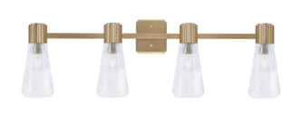 Toltec Lighting - 4824-NAB-880 - Four Light Bath Bar - Everleigh - New Age Brass