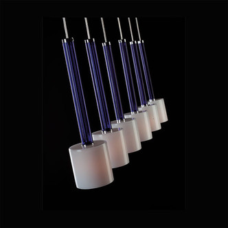 ET2 - E20064-07 - Olympia - Satin Nickel Chrome and Blue Gloss