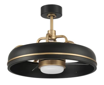 Craftmade - TYL24FBSB3-NWF - 20 Ceiling Fan - Taylor 18 Fandelier no Wifi - Flat Black/Satin Brass