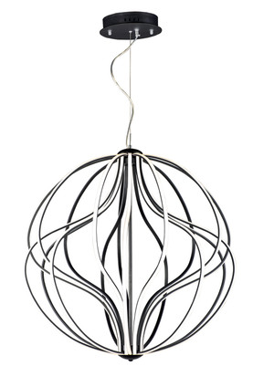 ET2 - E21178-BK - LED Pendant - Aura - Black