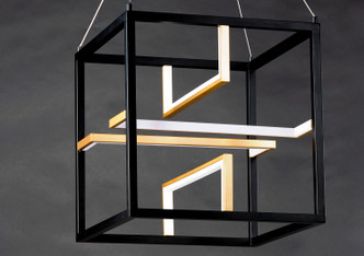 Chamber LED Pendant (E21224-BKGLD)