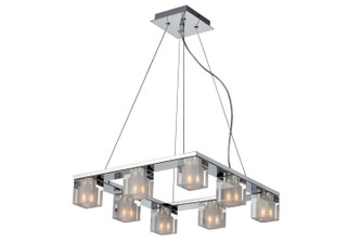 ET2 - E22037-18 - Eight Light Pendant - Blocs - Polished Chrome