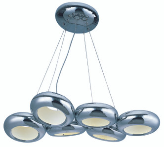 ET2 - E22596-PC - LED Pendant - Donuts - Polished Chrome