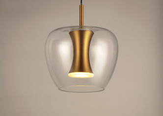 Newton LED Pendant (E24162-18BKGLD)