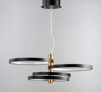 Hoopla LED Pendant (E24326-BKGLD)