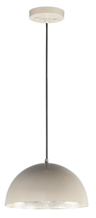 ET2 - E24902-GTAL - LED Pendant - Hemisphere - Gloss Taupe / Aluminum