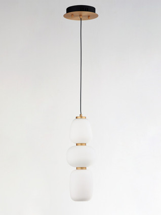 ET2 - E25067-92BKGLD - LED Pendant - Soji - Black / Gold