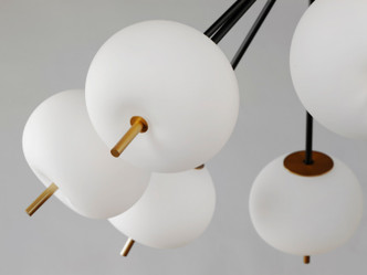 Quest LED Pendant (E25116-92BKGLD)