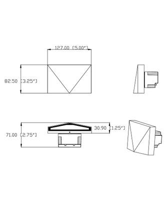 Fractal LED Step Light (E41560-BK)
