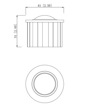 Alumilux Landscape Landscape In-Ground Outline (E42420-BK)
