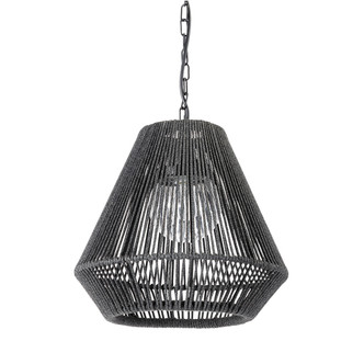 Palecek - 2047-79 - One Light Pendant - Tanner - Black/Charcoal