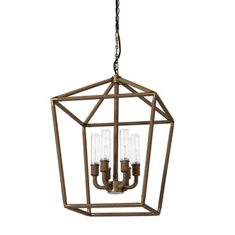 Palecek - 2100-79 - Six Light Chandelier - Hollister - Light Bronze / Black