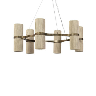 Palecek - 2192-79 - 12 Light Chandelier - Sinclair - Tan