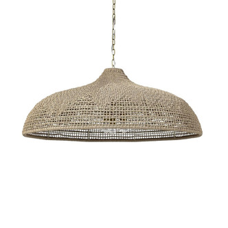 Palecek - 2365-79 - Three Light Chandelier - Westerly - Antique Brass /Natural
