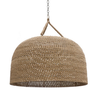 Palecek - 2411-79 - Three Light Chandelier - Green Oaks - Nickel /Natural