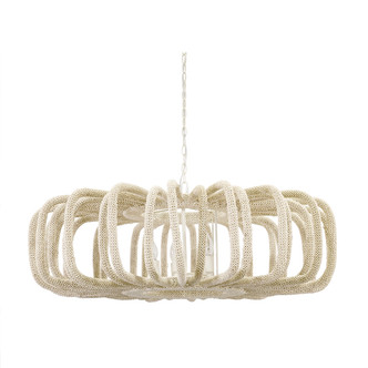 Palecek - 2512-79 - Five Light Chandelier - Corey - Off-White