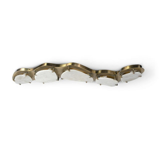 Palecek - 2519-79 - Eight Light Flush Mount - Jovy - Antique Brass
