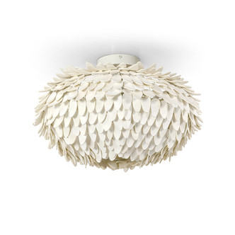 Palecek - 2627-79 - Semi Flush Mount - Mariposa - Off-White