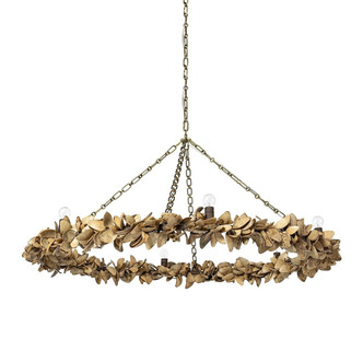 Palecek - 2926-79 - Six Light Chandelier - Siena - Antique Brass