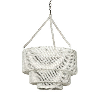 Palecek - 2948-79 - Three Light Pendant - Veranda - Nickel / Whitewash