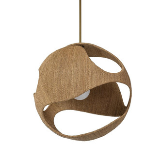 Palecek - 2965-01 - One Light Pendant - Corsica - Antique Brass/Natural