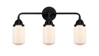 Innovations - 288-3W-BK-G311 - Three Light Bath Vanity - Nouveau 2 - Matte Black