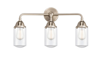 Innovations - 288-3W-SN-G312 - Three Light Bath Vanity - Nouveau 2 - Brushed Satin Nickel