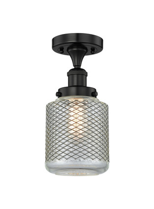 Innovations - 616-1F-BK-G262 - One Light Semi-Flush Mount - Edison - Matte Black