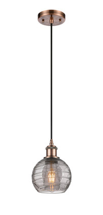 manufacturer_finish:Antique Copper|manufacturer_glass:Light Smoke Deco Swirl|light_output:220.00lm|color_temperature:2200K|cri:99