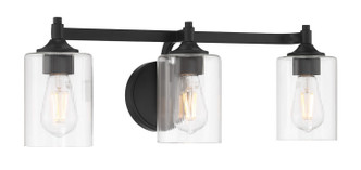 Millennium - 28703-MB - Three Light Vanity - Ryehouse - Matte Black