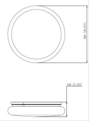 Soleil LED Flush Mount (1025F20-BN-LED)