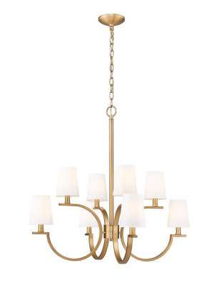 Z-Lite - 2016-8MGLD - Eight Light Chandelier - Cordelia - Modern Gold