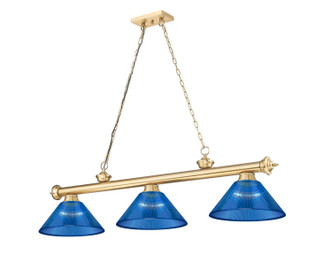 Z-Lite - 2306-3HBR-ARDB - Three Light Billiard - Cordon - Heritage Brass