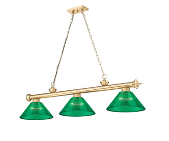 Z-Lite - 2306-3HBR-ARG - Three Light Billiard - Cordon - Heritage Brass