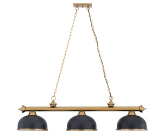 Z-Lite - 2306-3HBR-D12BRZ+HBR - Three Light Billiard - Cordon - Heritage Brass