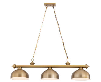Z-Lite - 2306-3HBR-D13HBR - Three Light Billiard - Cordon - Heritage Brass