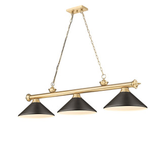 Z-Lite - 2306-3HBR-MBRZ - Three Light Billiard - Cordon - Heritage Brass
