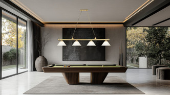 Cordon Four Light Billiard (2306-4HBR-AMO14)