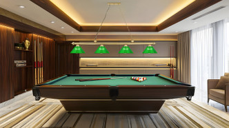 Cordon Four Light Billiard (2306-4HBR-ARG)