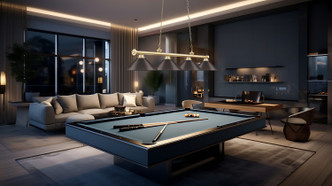 Cordon Four Light Billiard (2306-4HBR-BRZ15)
