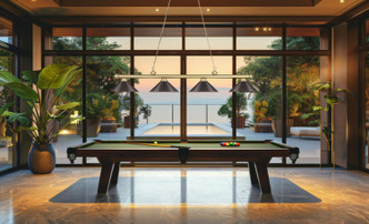 Cordon Four Light Billiard (2306-4HBR-BRZ15)