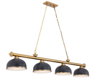 Cordon Four Light Billiard (2306-4HBR-D12BRZ+HBR)