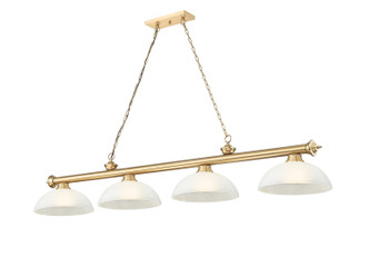 Z-Lite - 2306-4HBR-DWL14 - Four Light Billiard - Cordon - Heritage Brass