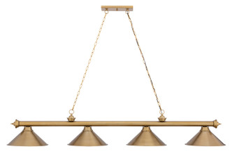 Z-Lite - 2306-4HBR-HBR15 - Four Light Billiard - Cordon - Heritage Brass