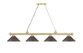 Cordon Four Light Billiard (2306-4HBR-MBRZ)