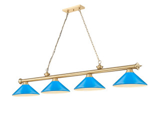 Z-Lite - 2306-4HBR-MEB - Four Light Billiard - Cordon - Heritage Brass